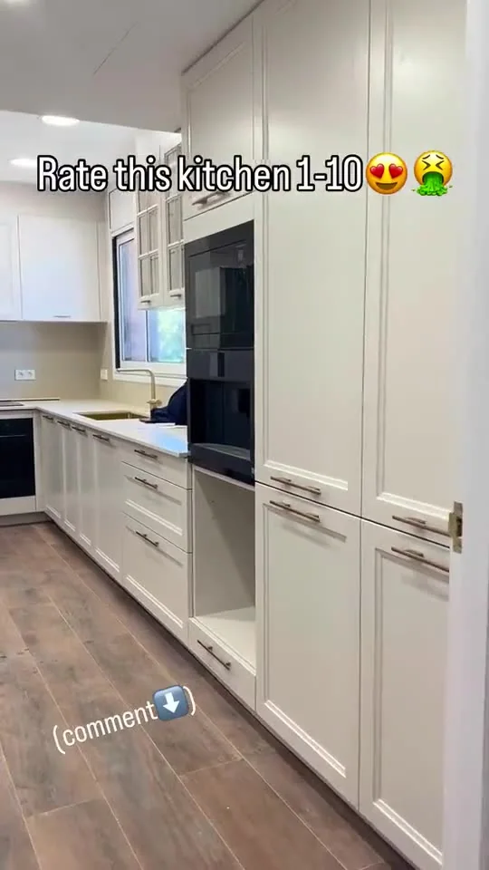 Shaker kitchen with a full-height larder